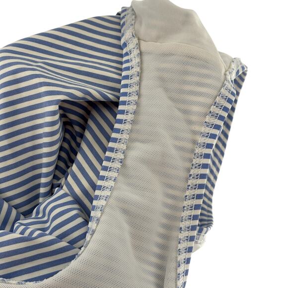 Nip Tuck Swim Light Blue Sorrento Stripe Joanne One Piece Swimsuit - Picture 7 of 10